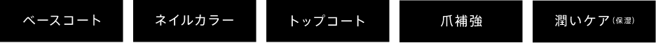 ベースコート ネイルカラー※ トップコート 爪補強 潤いケア（保湿）
